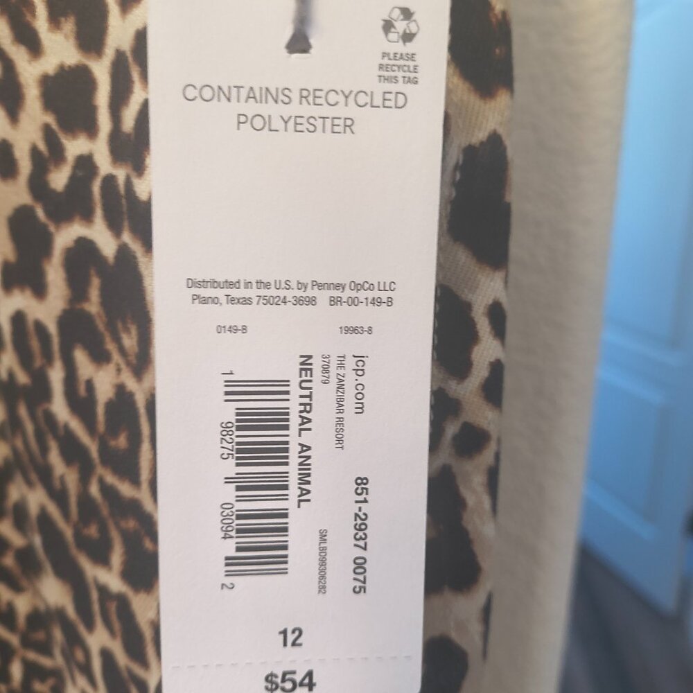 Liz Claiborne Animal Print Denim Skirt Womens Size 12 - Picture 4 of 4
